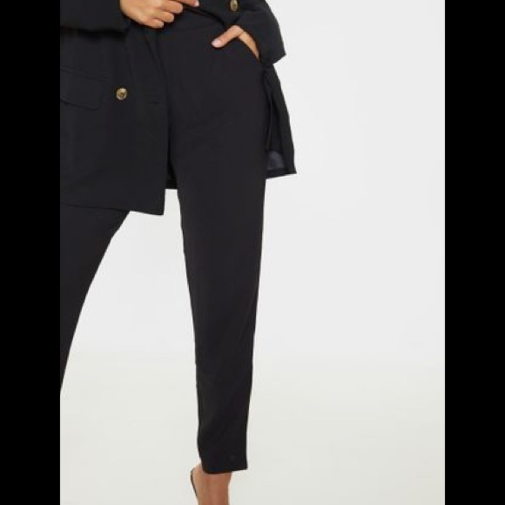 Petite Black Tailored Pants PLT